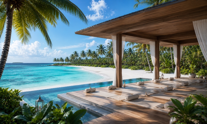 Infinia Maldives luxury wellness and spa pavilion